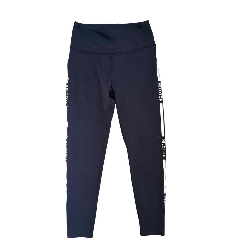 Peloton‎ Womens High Rise Logo Leggings Black Athletic Yoga Pants Size M
